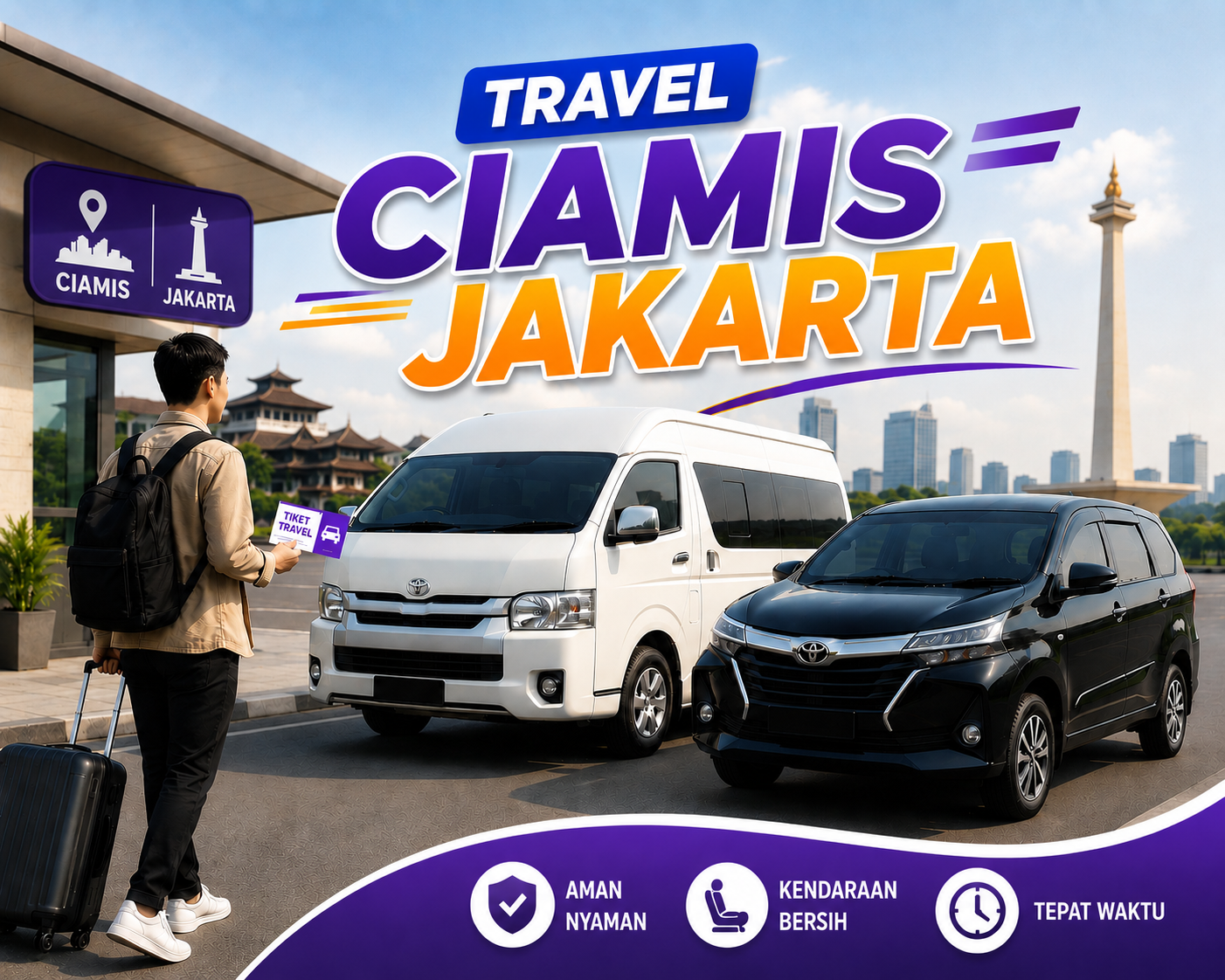 travel ciamis jakarta gratis booking